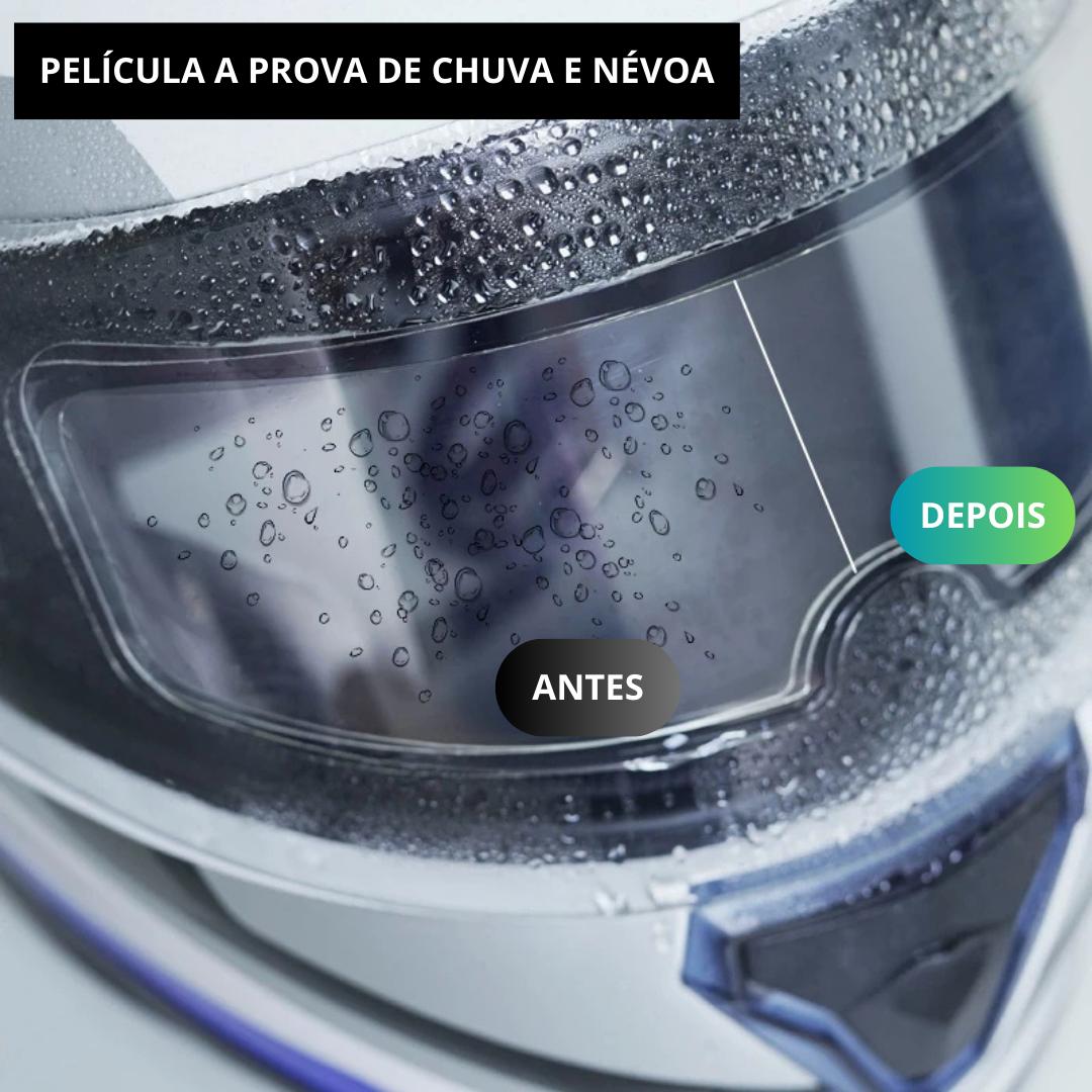 Película de Capacete a Prova de Chuva e Névoa (KIT c/ 2 peças)