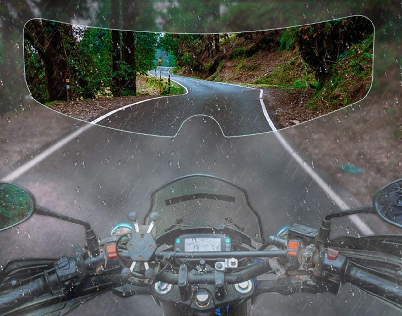 Película de Capacete a Prova de Chuva e Névoa (KIT c/ 2 peças)