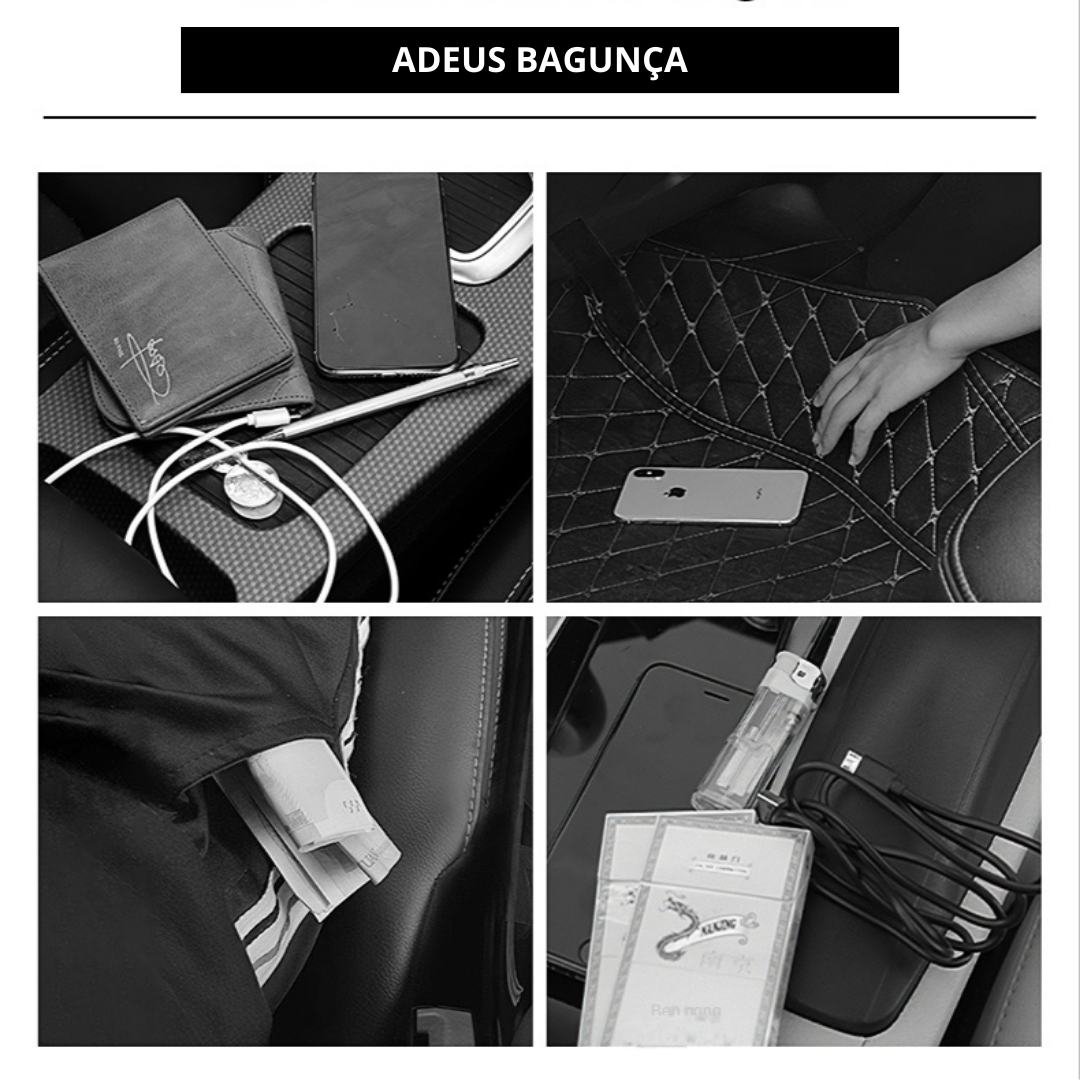 Bag PREMIUM de Couro para Carros (Entre Assentos)