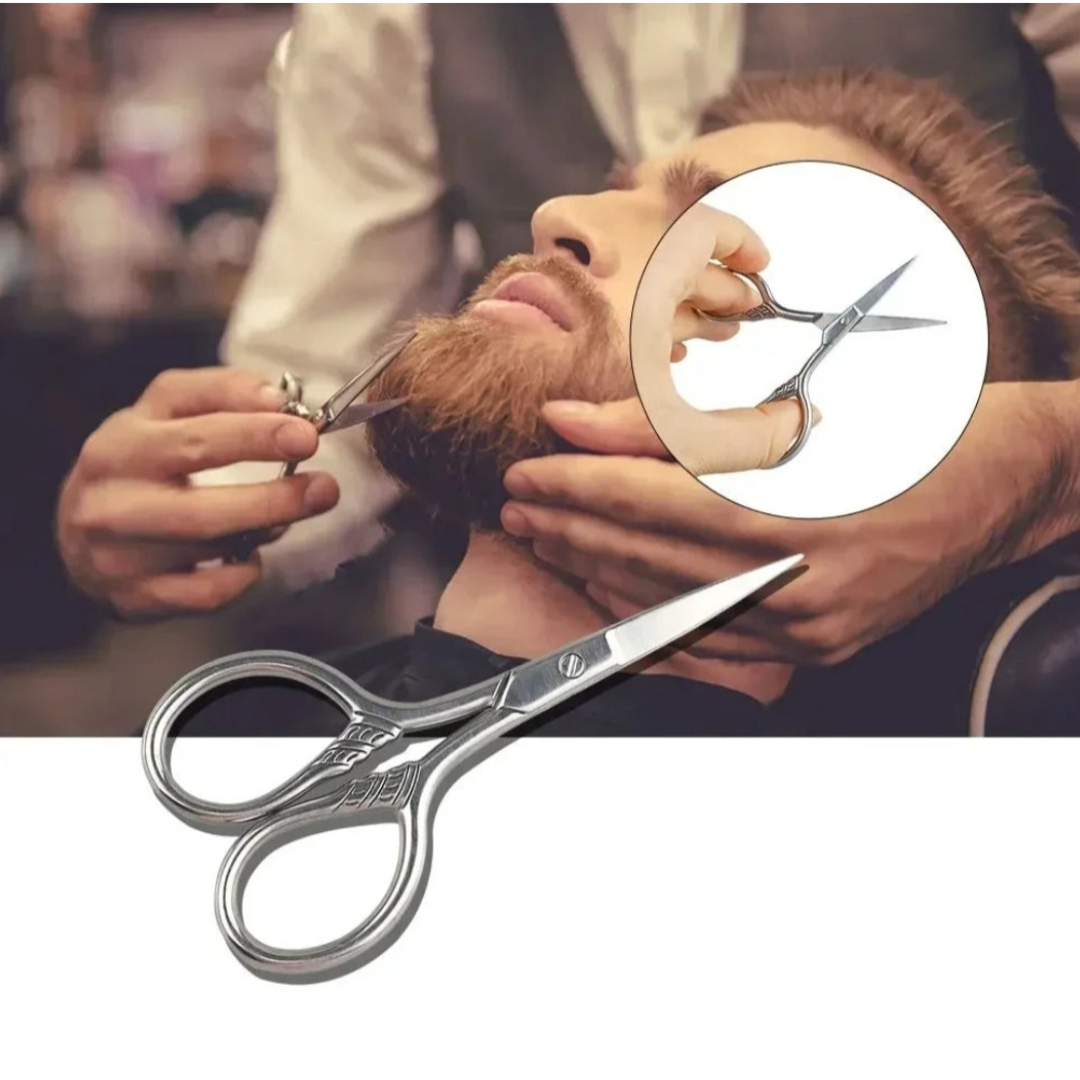 Escova e Pente de Madeira para Barba (Kit 6pçs)