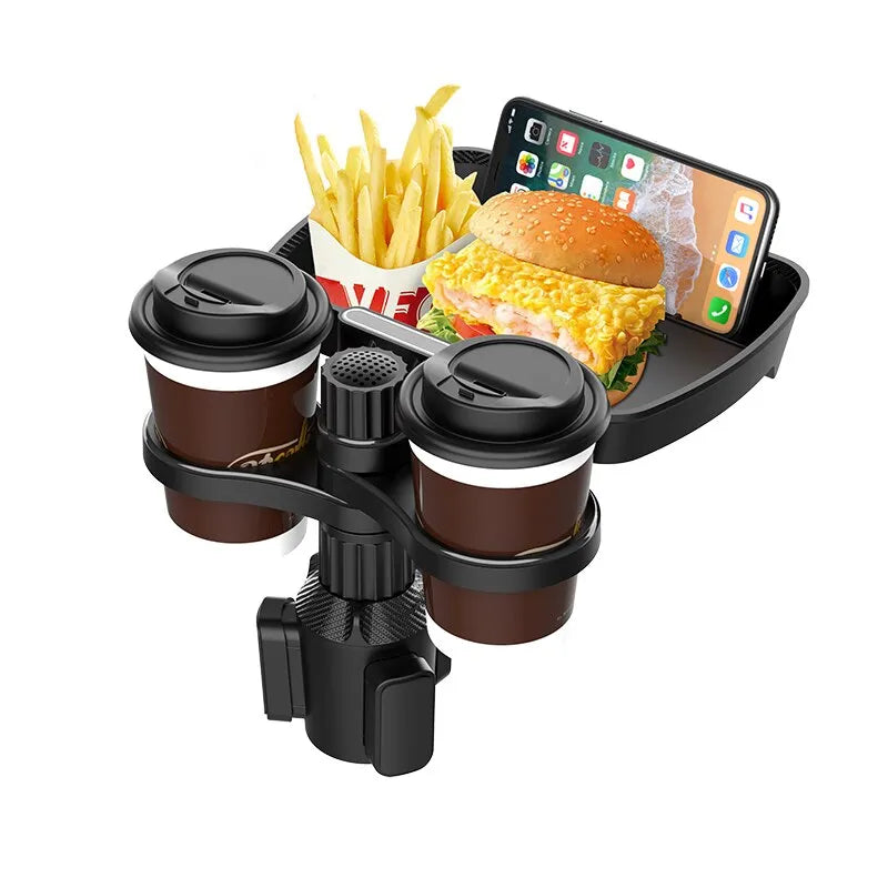 Suporte para Copos, Snacks e Objetos Multifuncional com Rotação 360°