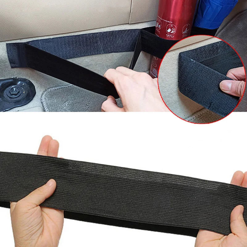 Cinto com Velcro para Armazenamento de Itens no Porta-malas