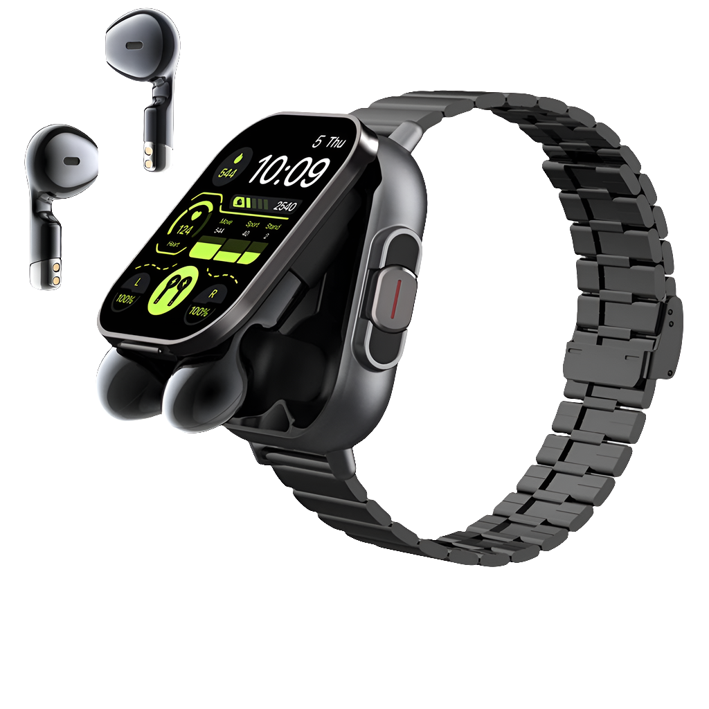 Smartwatch 2 em 1 com Fone de Ouvido INCLUSO