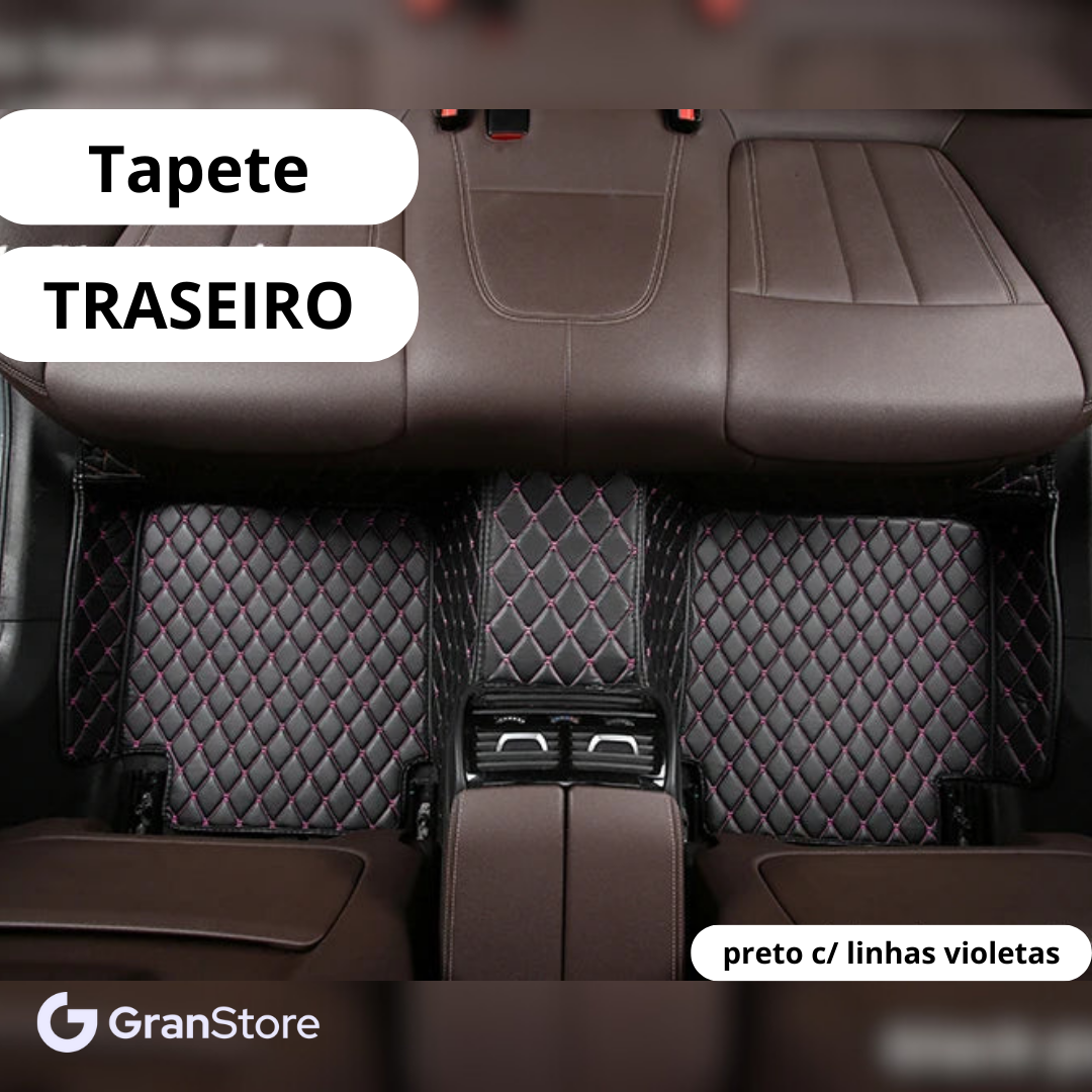 Tapete de Couro Sintético à Prova D'água (Personalize para seu modelo de carro)