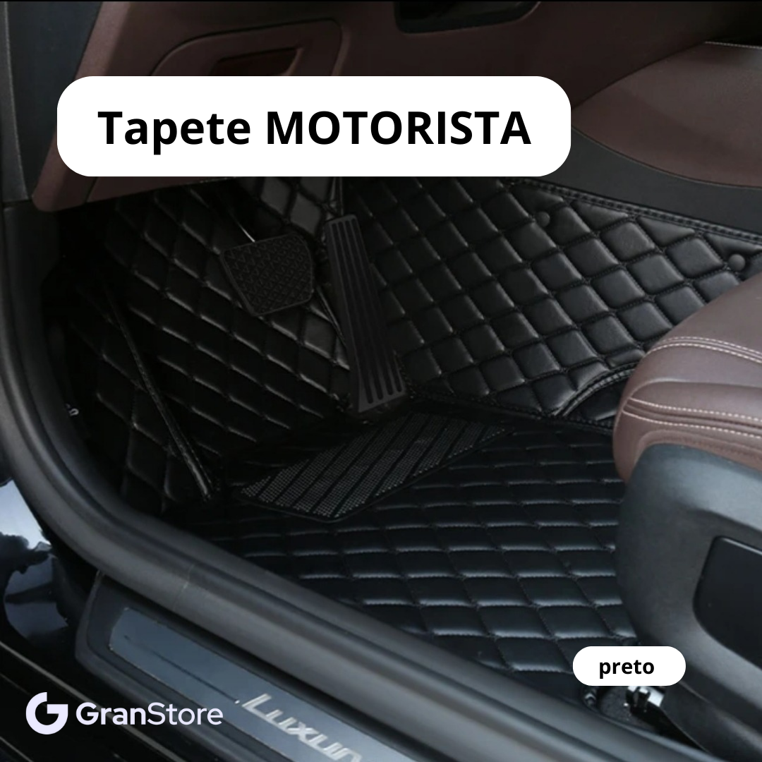 Tapete de Couro Sintético à Prova D'água (Personalize para seu modelo de carro)