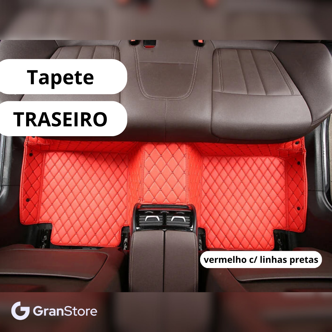 Tapete de Couro Sintético à Prova D'água (Personalize para seu modelo de carro)