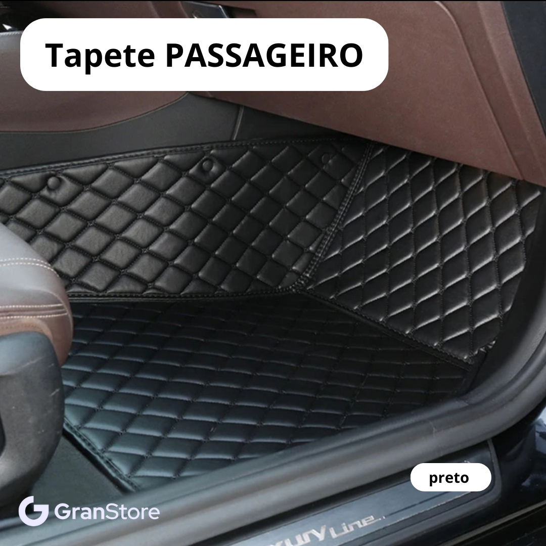 Tapete de Couro Sintético à Prova D'água (Personalize para seu modelo de carro)