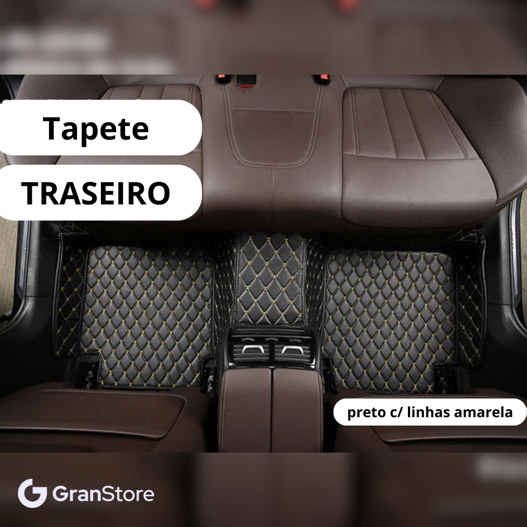 Tapete de Couro Sintético à Prova D'água (Personalize para seu modelo de carro)