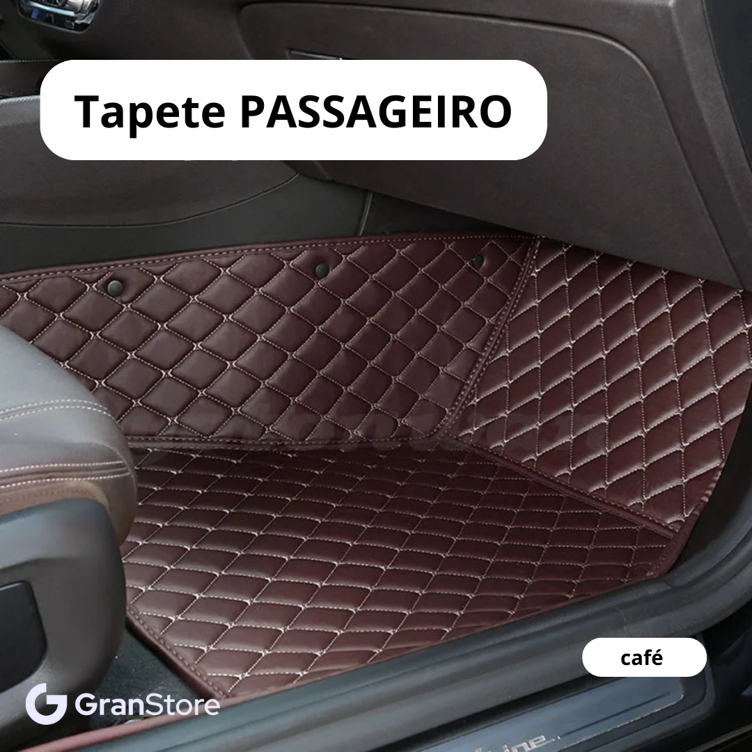 Tapete de Couro Sintético à Prova D'água (Personalize para seu modelo de carro)