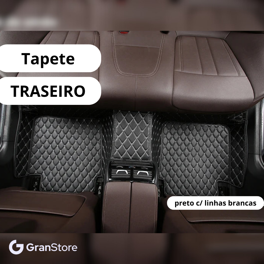 Tapete de Couro Sintético à Prova D'água (Personalize para seu modelo de carro)