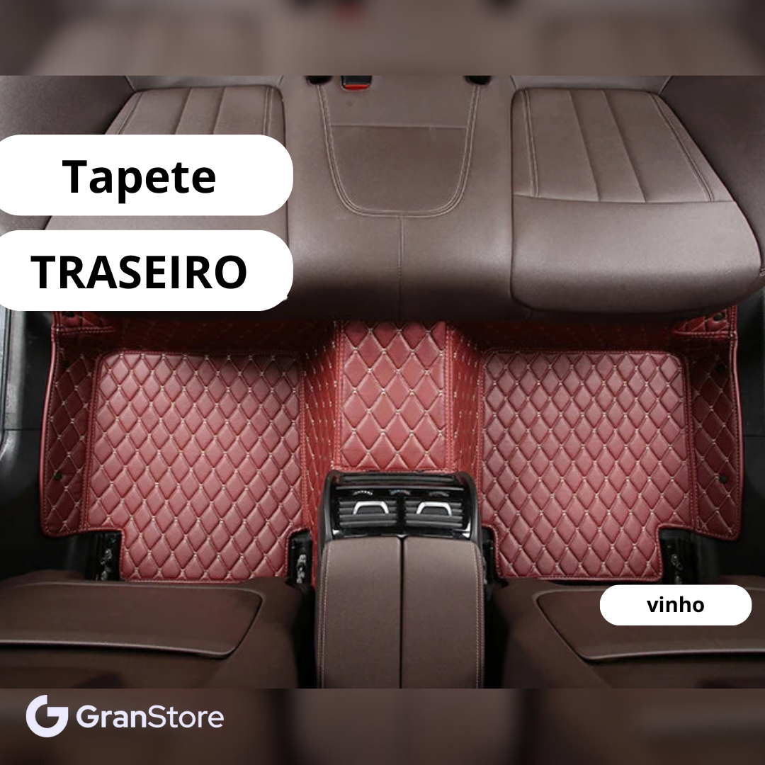 Tapete de Couro Sintético à Prova D'água (Personalize para seu modelo de carro)