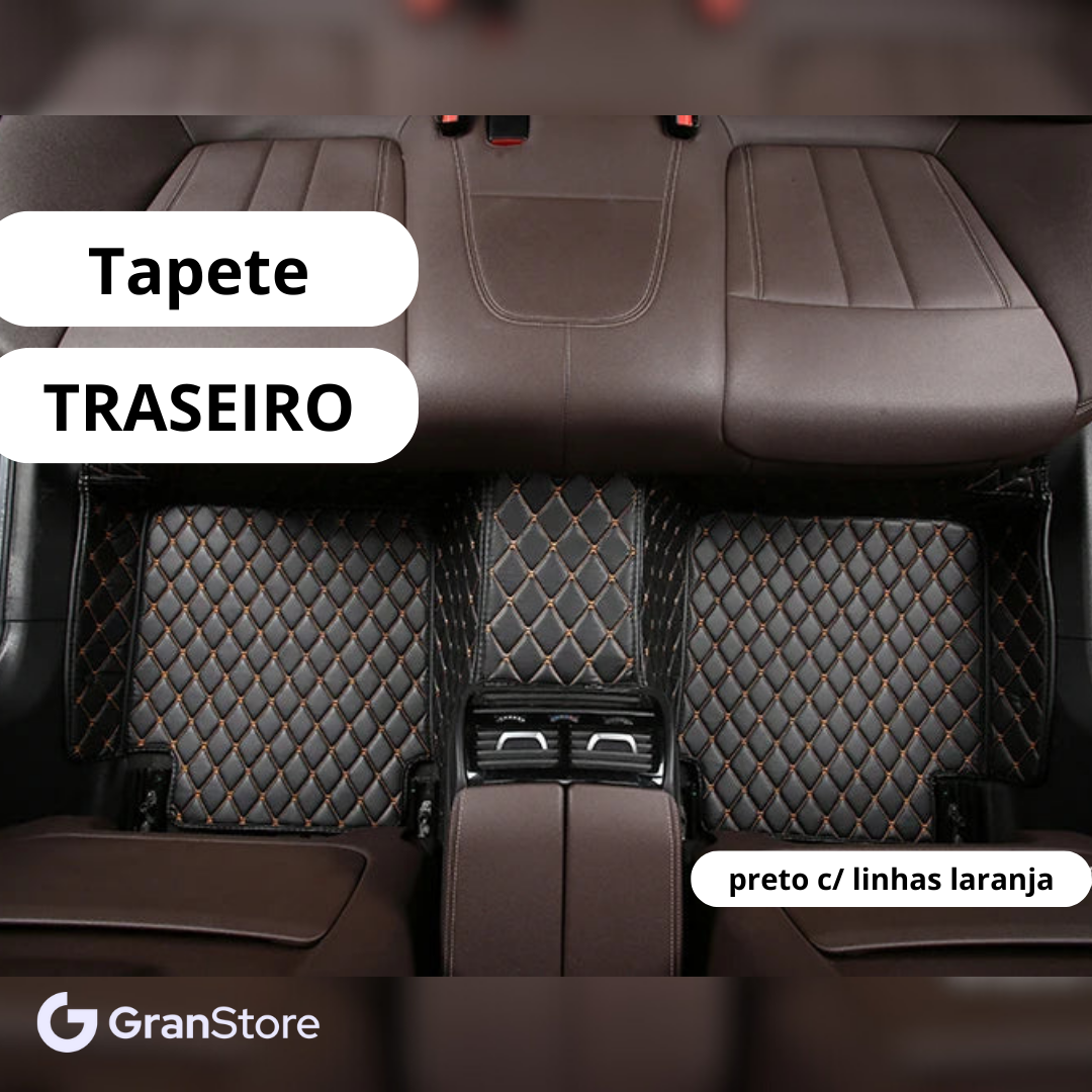 Tapete de Couro Sintético à Prova D'água (Personalize para seu modelo de carro)