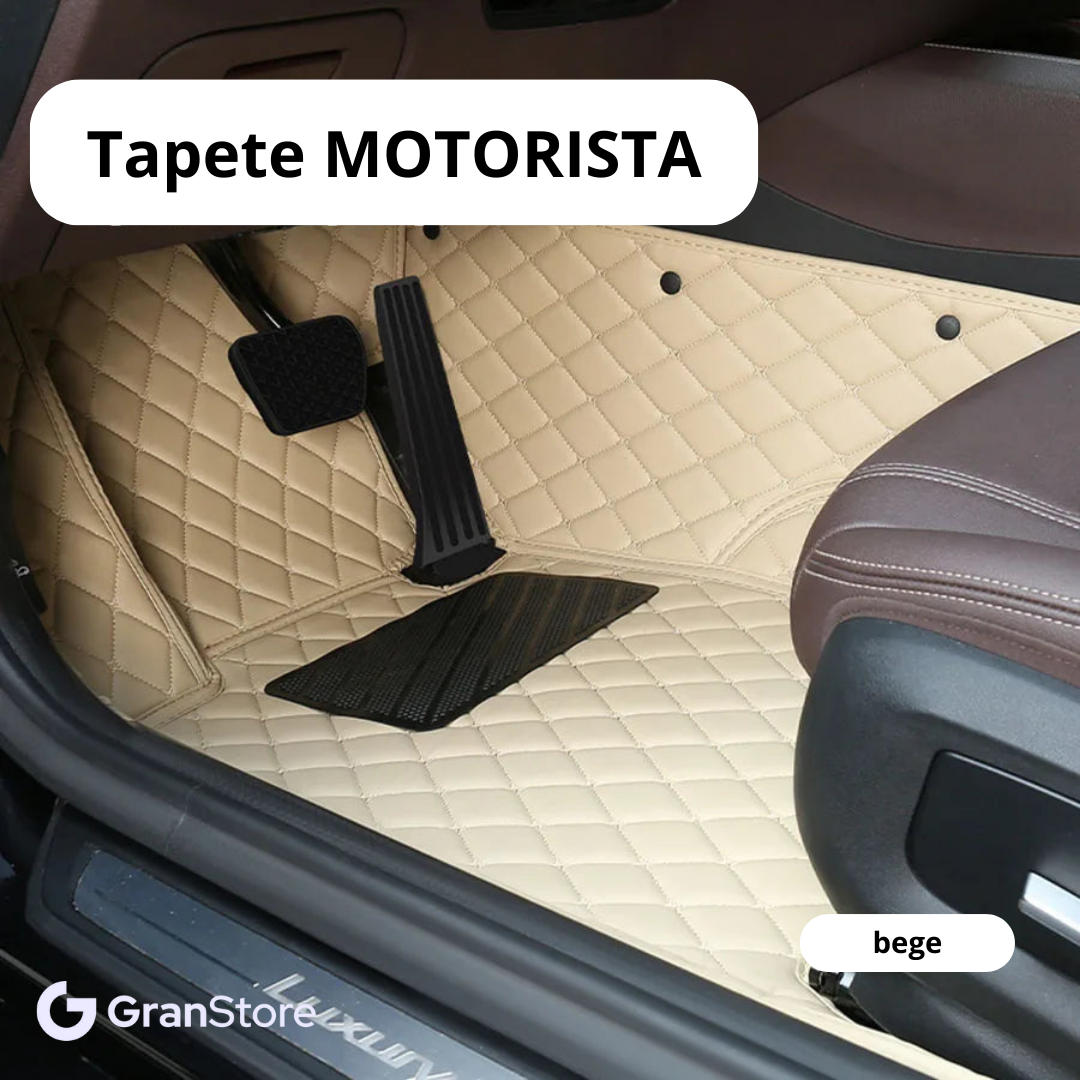 Tapete de Couro Sintético à Prova D'água (Personalize para seu modelo de carro)