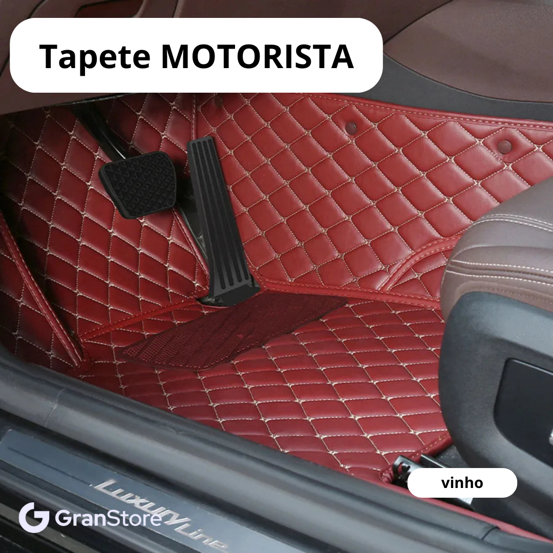 Tapete de Couro Sintético à Prova D'água (Personalize para seu modelo de carro)