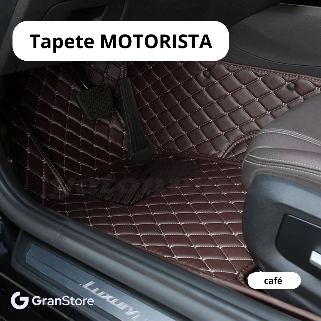 Tapete de Couro Sintético à Prova D'água (Personalize para seu modelo de carro)