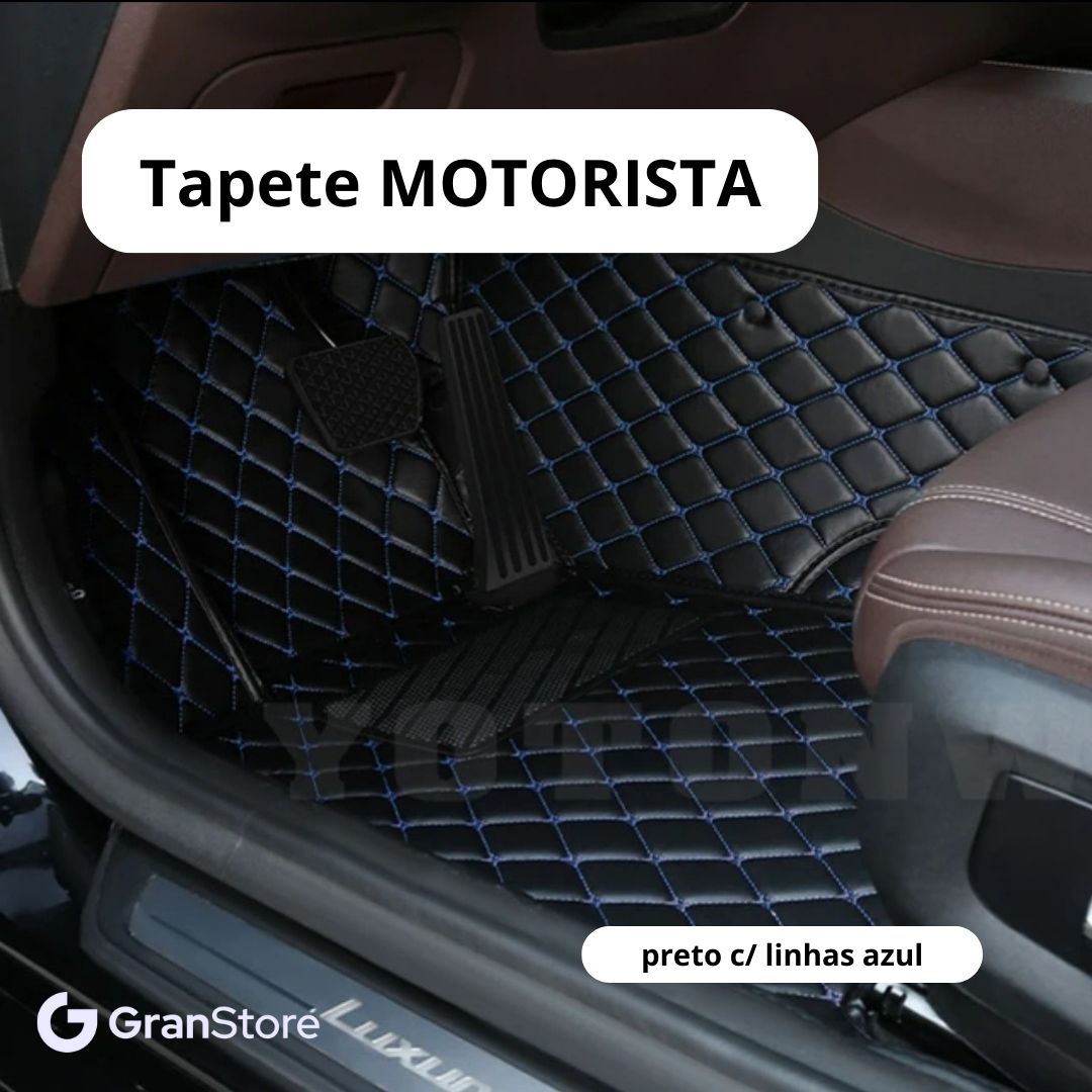 Tapete de Couro Sintético à Prova D'água (Personalize para seu modelo de carro)