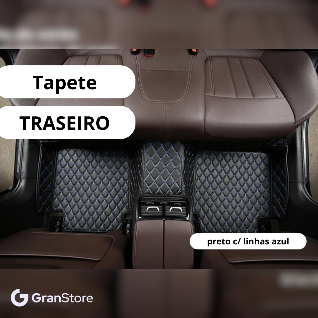 Tapete de Couro Sintético à Prova D'água (Personalize para seu modelo de carro)