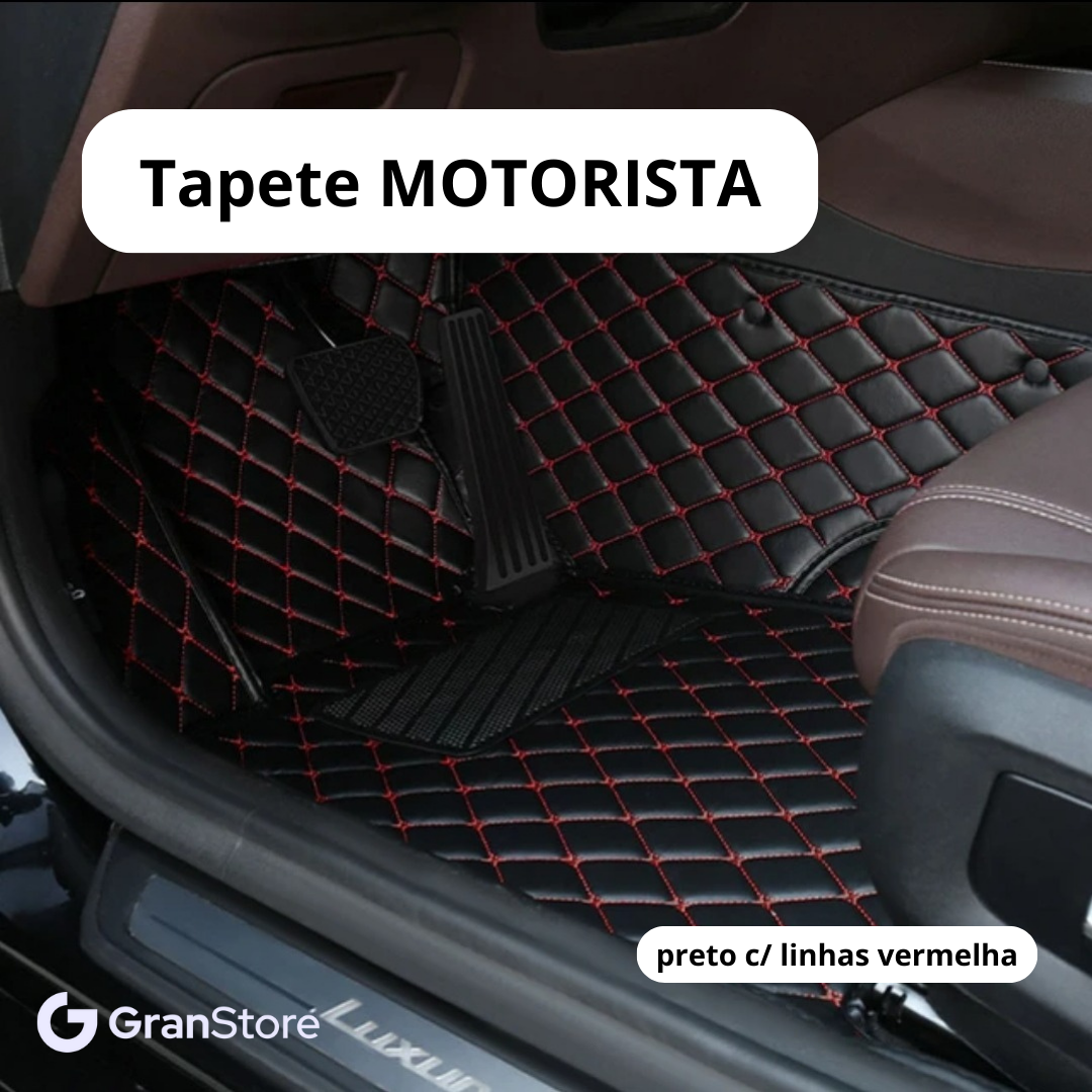 Tapete de Couro Sintético à Prova D'água (Personalize para seu modelo de carro)