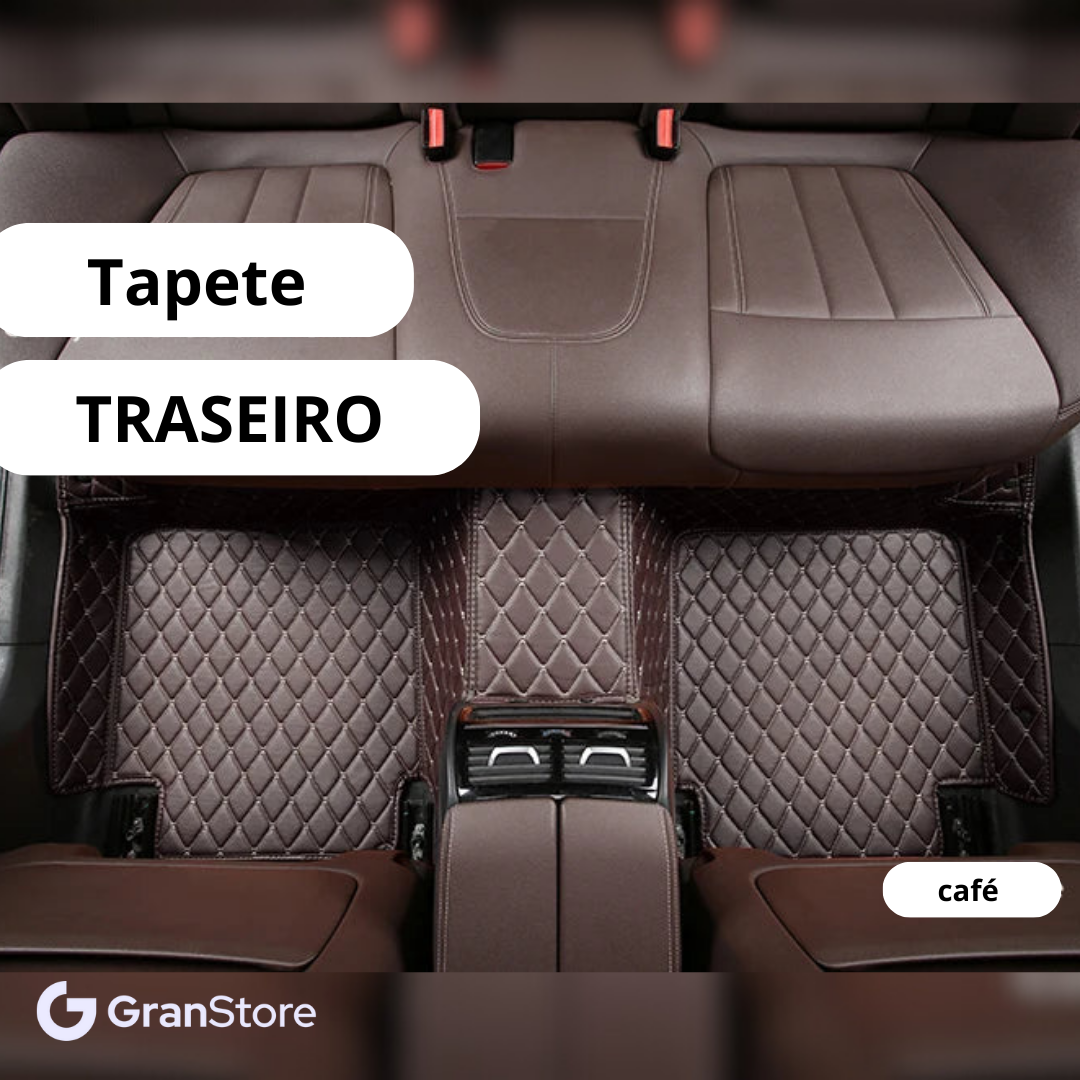 Tapete de Couro Sintético à Prova D'água (Personalize para seu modelo de carro)