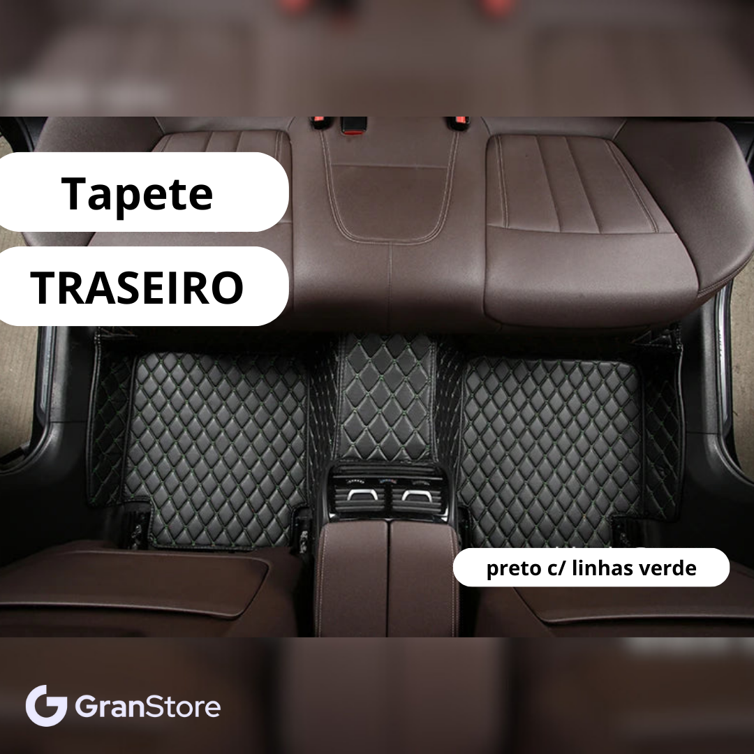 Tapete de Couro Sintético à Prova D'água (Personalize para seu modelo de carro)