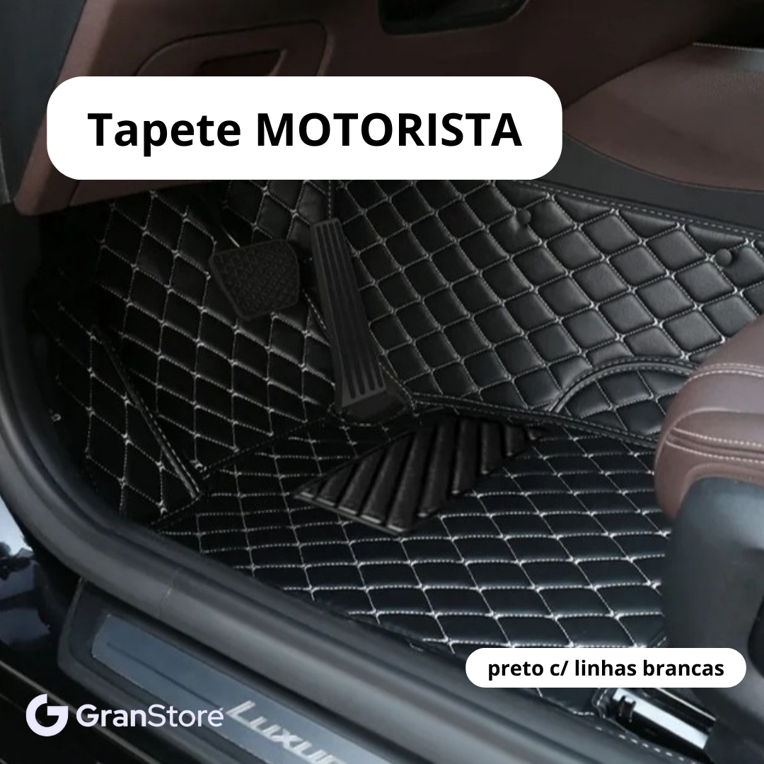 Tapete de Couro Sintético à Prova D'água (Personalize para seu modelo de carro)