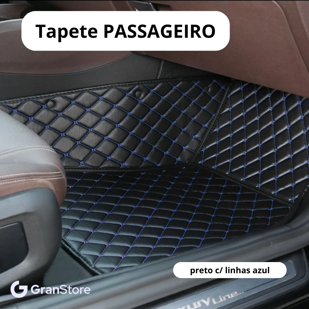 Tapete de Couro Sintético à Prova D'água (Personalize para seu modelo de carro)