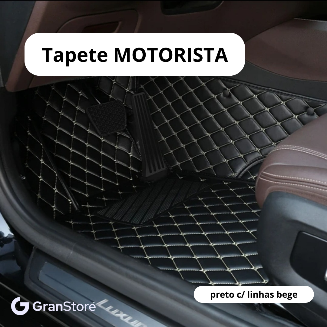 Tapete de Couro Sintético à Prova D'água (Personalize para seu modelo de carro)