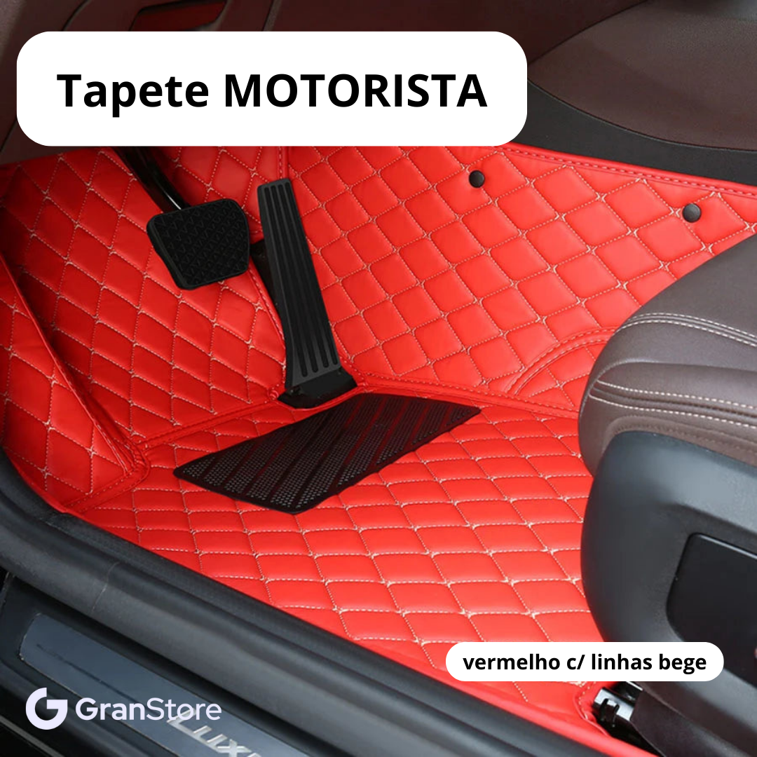 Tapete de Couro Sintético à Prova D'água (Personalize para seu modelo de carro)