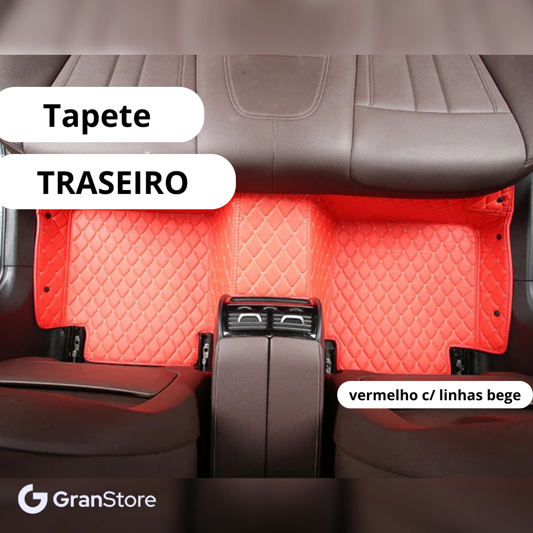 Tapete de Couro Sintético à Prova D'água (Personalize para seu modelo de carro)