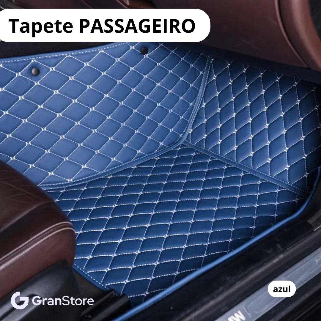 Tapete de Couro Sintético à Prova D'água (Personalize para seu modelo de carro)