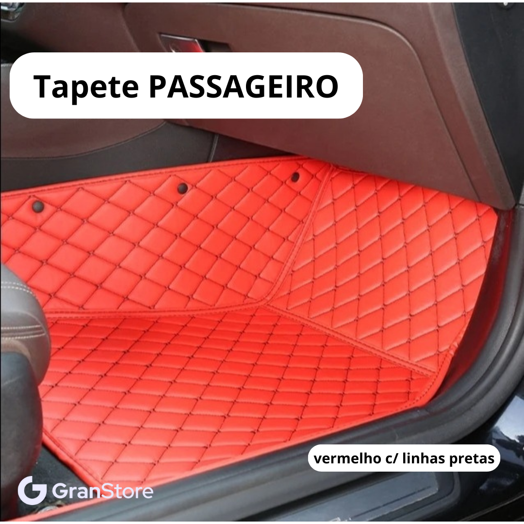 Tapete de Couro Sintético à Prova D'água (Personalize para seu modelo de carro)