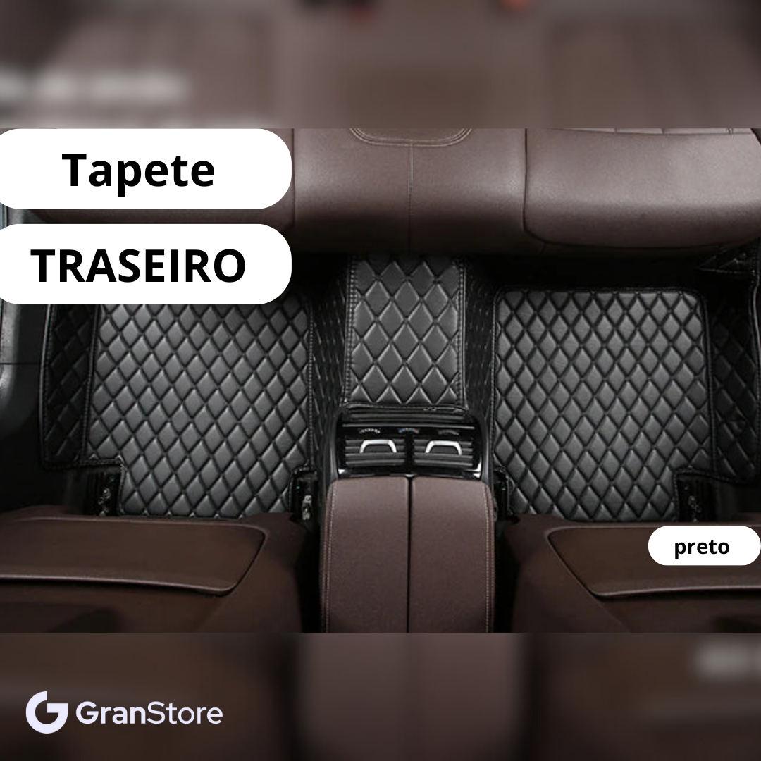 Tapete de Couro Sintético à Prova D'água (Personalize para seu modelo de carro)