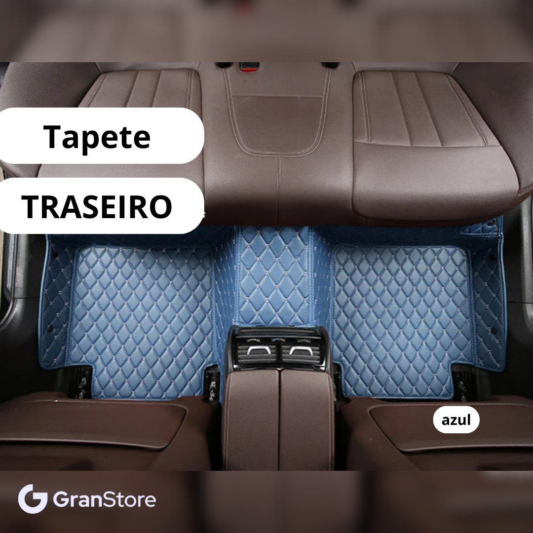 Tapete de Couro Sintético à Prova D'água (Personalize para seu modelo de carro)