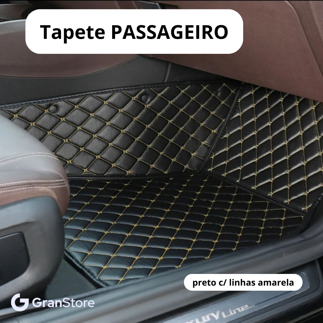 Tapete de Couro Sintético à Prova D'água (Personalize para seu modelo de carro)