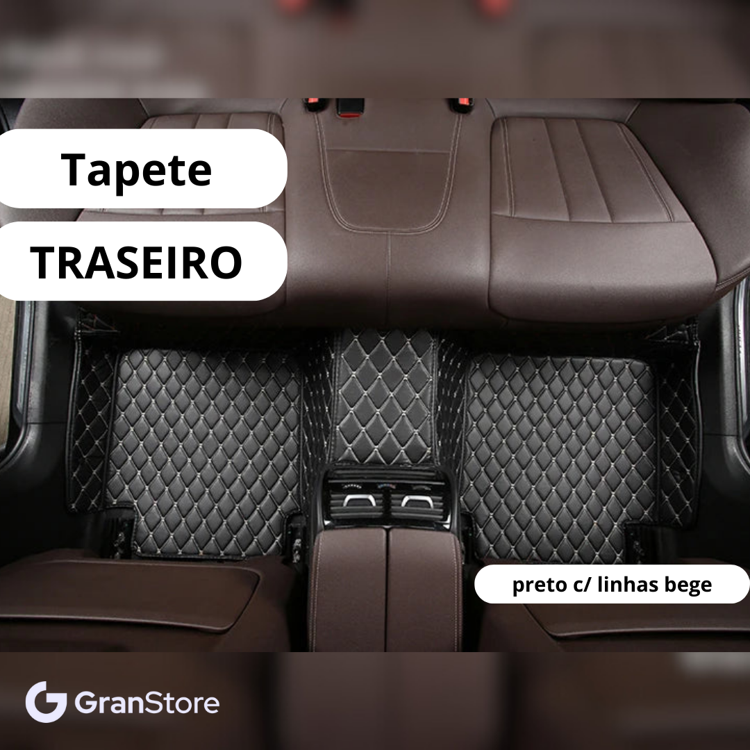 Tapete de Couro Sintético à Prova D'água (Personalize para seu modelo de carro)